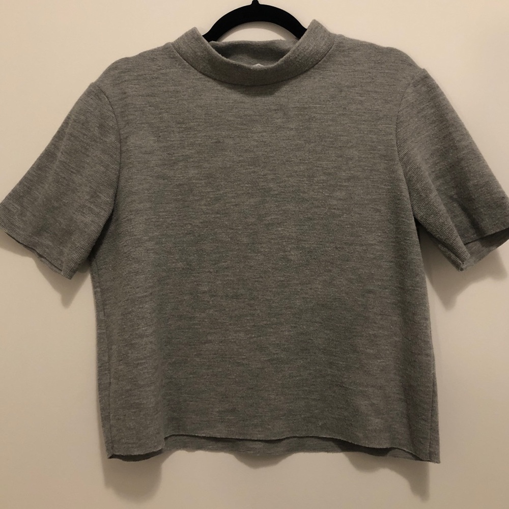 Zara Mock-neck Tee Sweater
